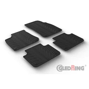 Tapetes de Borracha Volkswagen Touareg 5/2018- (T profile 4 Tapetes + Clips de encaixe)