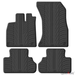 Tapetes de Borracha Audi Q5 (GU) MHEV 2025- incl. Sportback (T profile 4 Tapetes + Clips de encaixe)