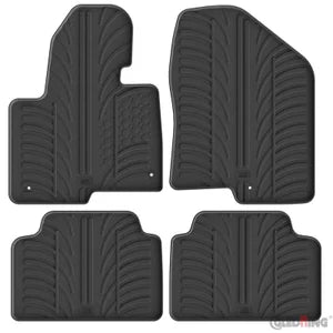 Tapetes de Borracha Hyundai Santa Fe III 2012-2018 (T profile 4pieces + Clips de encaixe)