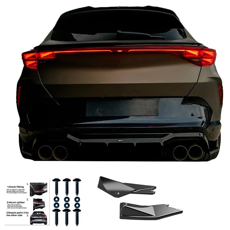 Difusores Traseiros Cupra Formentor 2020-2024 & Facelift 2024- - Version 3 - Gloss black