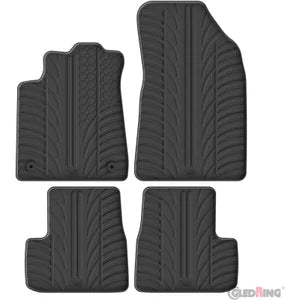 Tapetes de Borracha Citroen C3 IV 2024- excl. e-C3 (T profile 4 Tapetes + Clips de encaixe)