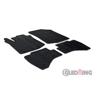 Tapetes de Borracha Peugeot 108 & Citroën C1 2014- (T profile 4 Tapetes + Clips de encaixe)