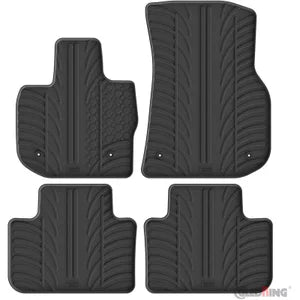 Tapetes de Borracha BMW X3 (G01) 2017-2024 & iX3 (G08) 2020- (T profile 4 Tapetes + Clips de encaixe)
