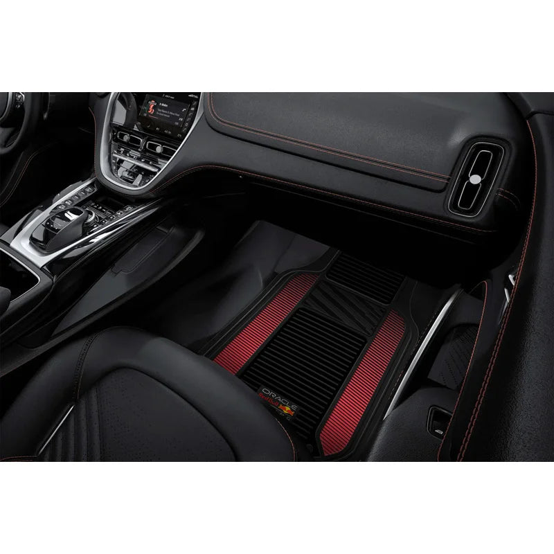 Red Bull Oracle Conjunto de 2 tapetes auto universais 'Heavy Duty'- Preto/Vermelho