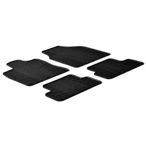 Tapetes de Borracha Nissan Qashqai 2007-2013 (T profile 4 Tapetes + Clips de encaixe)