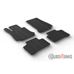 Tapetes de Borracha Mercedes GLC X253 2015-2022 & GLC Coupe C253 2016-2022 (T profile 4 Tapetes + Clips de encaixe)