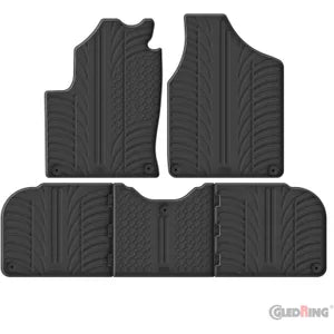Tapetes de Borracha Volkswagen Sharan & Seat Alhambra 1996-2010 (T profile 5 Tapetes + Clips de encaixe)