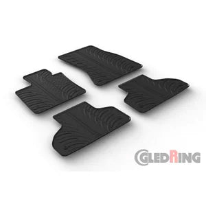 Tapetes de Borracha BMW X5 (F15) 2013-2018 (T profile 4 Tapetes + Clips de encaixe)