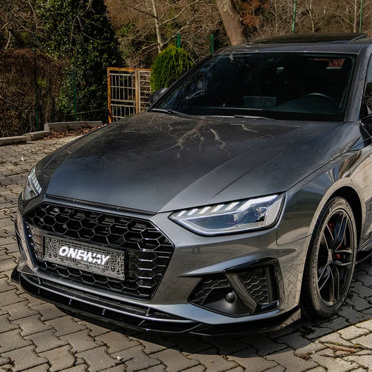 Difusor Frontal Audi A4 (B9) Sedan/Avant S4/S-Line Facelift 2019-2024 - Gloss black