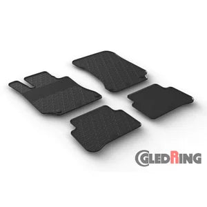 Tapetes de Borracha Mercedes E-Class W212 2014- (G profile 4 Tapetes + Clips de encaixe)