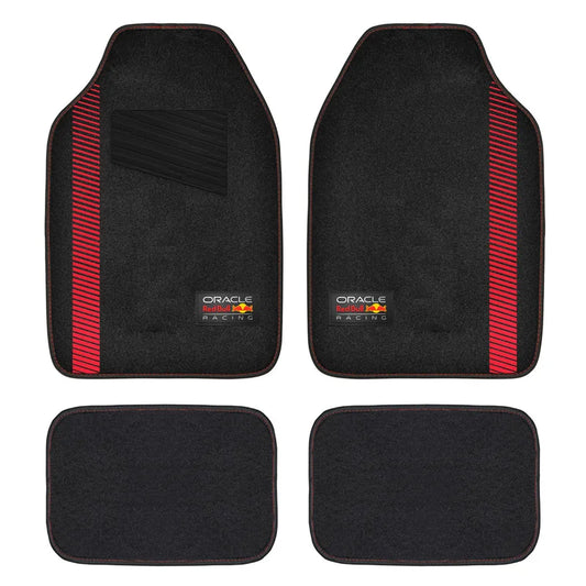 Red Bull Oracle Conjunto de 4 tapetes auto universais - Preto/Vermelho