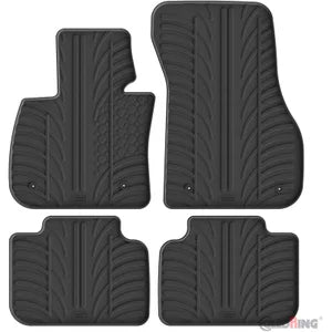 Tapetes de Borracha BMW X1 F48 2015-2022 incl. Hybrid (T profile 4 Tapetes + Clips de encaixe)