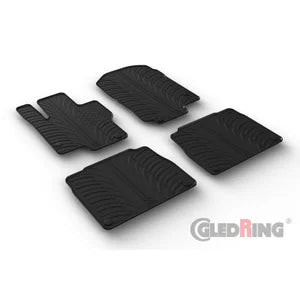 Tapetes de Borracha Mercedes GLS (X167) 2019-(T profile 4 Tapetes + Clips de encaixe)