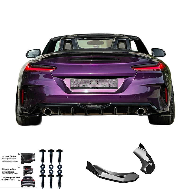 Difusores Traseiros BMW Z4 (G29) M-Pack/M40i 2018-2022 Facelift 2022- Gloss black