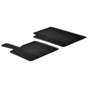 Tapetes de Borracha Smart ForTwo 2006-2014 (T profile 2 Tapetes + Clips de encaixe)