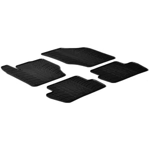 Tapetes de Borracha Citroen C4 5-portas 2010-2018 (T profile 4 Tapetes + Clips de encaixe)