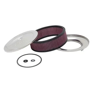 K&N Round Air Filter Assembly - 130mm flange 229mm diameter 105mm height (60-1120)