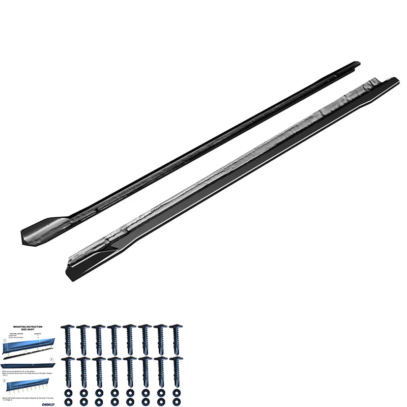 Saias Laterais VW Golf VIII HB/Variant 2020-2024 & FL 2024- excl. GTi/GTD/GTE/R/R-Line - Gloss black