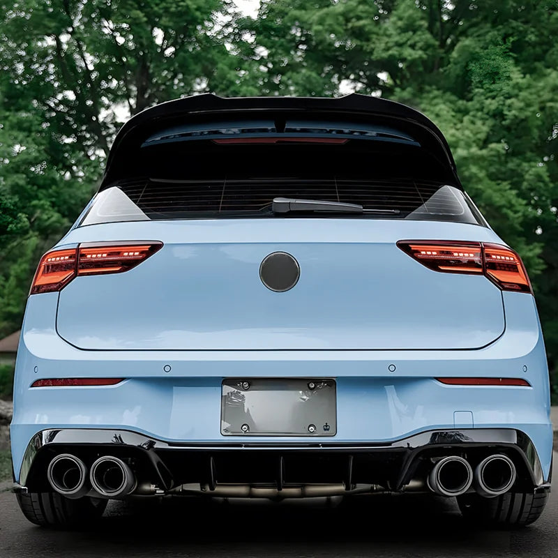 Aileron Spoiler Cap para Volkswagen Golf VIII HB 3/5-portas Clubsport/GTi R 2020- (ABS Glossy Black)