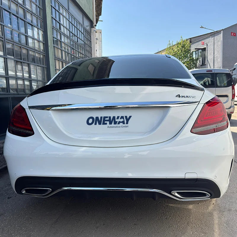 Spoiler Mala Mercedes C-Class (W205) Sedan 2014-2021 incl. AMG - Gloss black