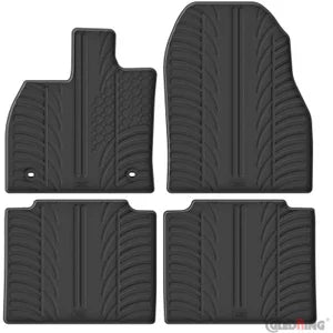 Tapetes de Borracha Toyota bZ4X & Subaru Solterra 2021- (T profile 4 Tapetes + Clips de encaixe)