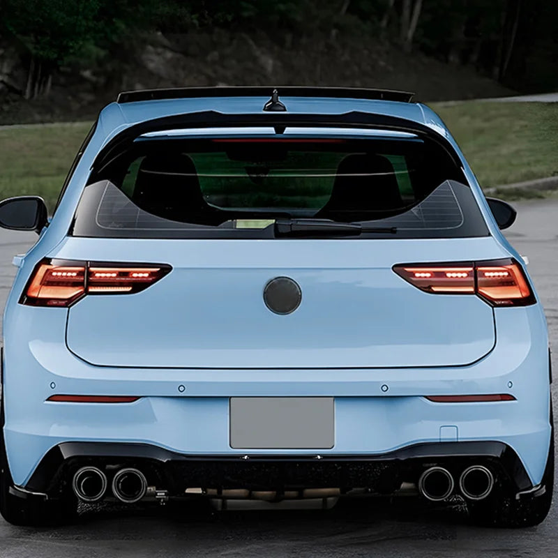 Aileron Spoiler Cap para Volkswagen Golf VIII HB 3/5-portas Clubsport/GTi R 2020- (ABS Glossy Black)