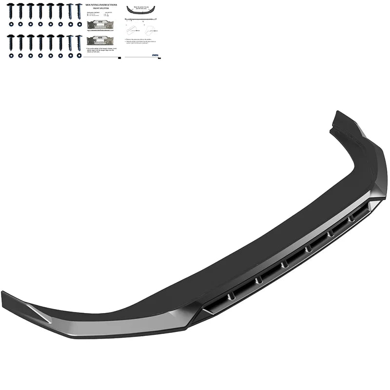Difusor Frontal VW Golf VIII HB/Variant 2020-2024 excl. GTi/GTD/GTE/R/R-Line 'Version 2' - Gloss black (Cópia)