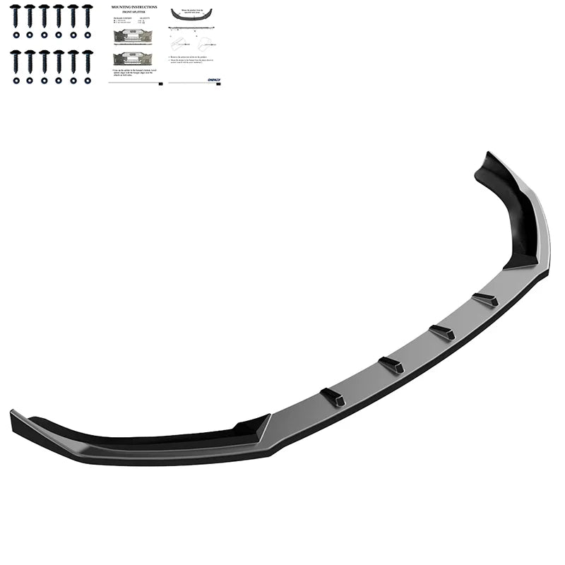 Difusor Frontal Audi A3 (8V) HB 3-doors/Sportback/Limousine/Cabrio 2012-2016 excl. S-Line/S3/RS3 - Gloss black