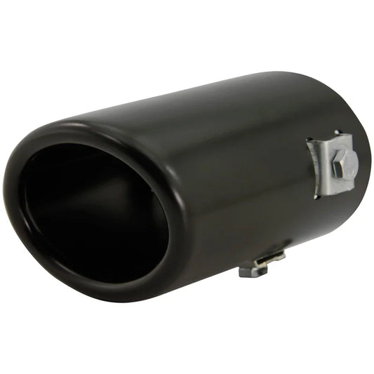 Ponteira de Escape AutoStyle Preta - oval 80x60mm x 105mm