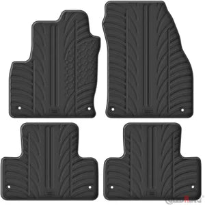 Tapetes de Borracha Range Rover Evoque 2011-2019 (T profile 4 Tapetes + Clips de encaixe)