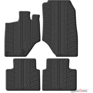 Tapetes de Borracha Opel Grandland MHEV 2024- (T profile 4 Tapetes + Clips de encaixe)