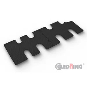 Tapetes de Borracha Fiat Talento 2016- / Renault Trafic 2014-2019 / Opel Vivaro 2014-2019 / Nissan NV300 2016- (Bus) (3rd row) (G profile 2 Tapetes + Clips de encaixe)