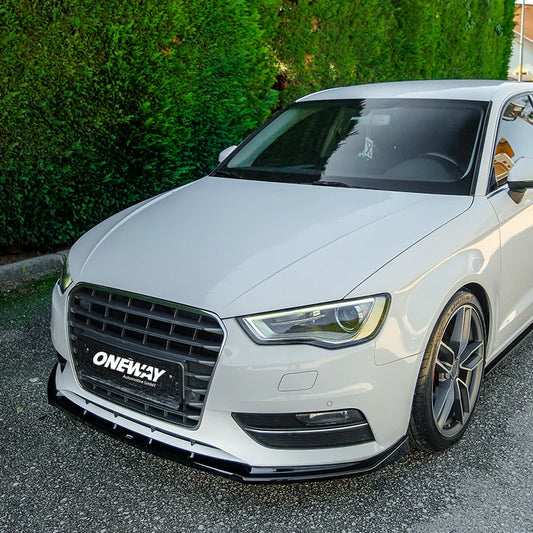 Difusor Frontal Audi A3 (8V) HB 3-doors/Sportback/Limousine/Cabrio 2012-2016 excl. S-Line/S3/RS3 - Gloss black