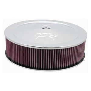 K&N Round Air Filter Assembly - 130mm flange 356mm diameter 143mm height (60-1260)