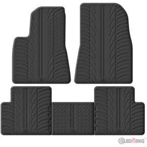 Tapetes de Borracha Tesla Model 3 7/2017-11/2020 (T profile 5 Tapetes)