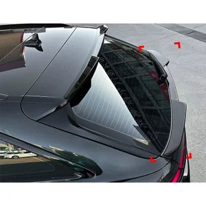 Lower mid Spoiler Aileron Traseiro para Audi A6 (C8) Avant 2018-2024 (ABS Glossy Black)
