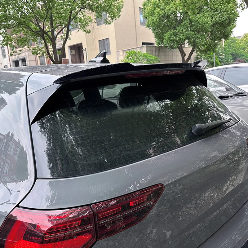 Aileron Spoiler Cap para Volkswagen Golf VIII HB 3/5-portas GTi/GTD/GTE/R/R-Line 2020- (ABS Glossy Black)