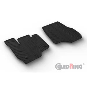 Tapetes de Borracha Ford F-150 Super Crew (13&14th Gen.) 2015-2021 & 2021- (T profile 2 Tapetes + Clips de encaixe)