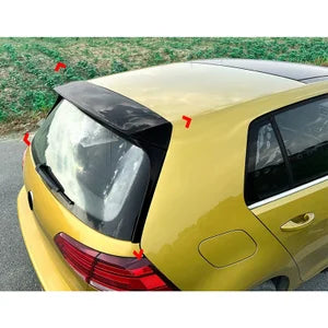 Spoiler Aileron para Volkswagen Golf VII (7&7.5) HB 2012-2019 3-peças (ABS Glossy Black)