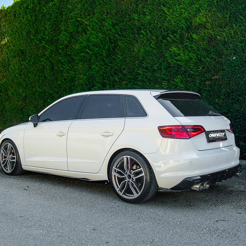 Difusor Traseiro Audi A3 (8V) Sportback 2012-2016 excl. S-Line/S3/RS3 - Gloss black