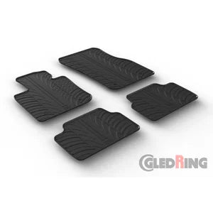 Tapetes de Borracha Mini F55 5-portas 2014- (T profile 4 Tapetes + Clips de encaixe)