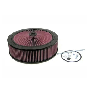 K&N X-Stream Top Assembly - 130mm flange 305mm inside diameter 108mm height - for Holley 4 Barrel w/o choke tower (66-3200)