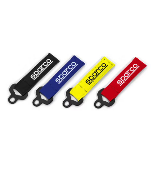 Sparco leather keychain