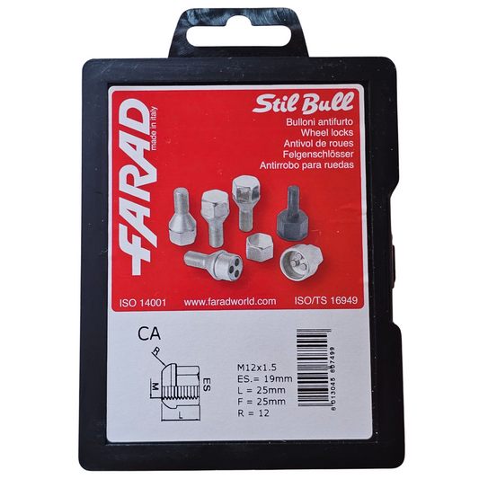 Porcas Segurança M12X1.5 FARAD STIL-BULL CA