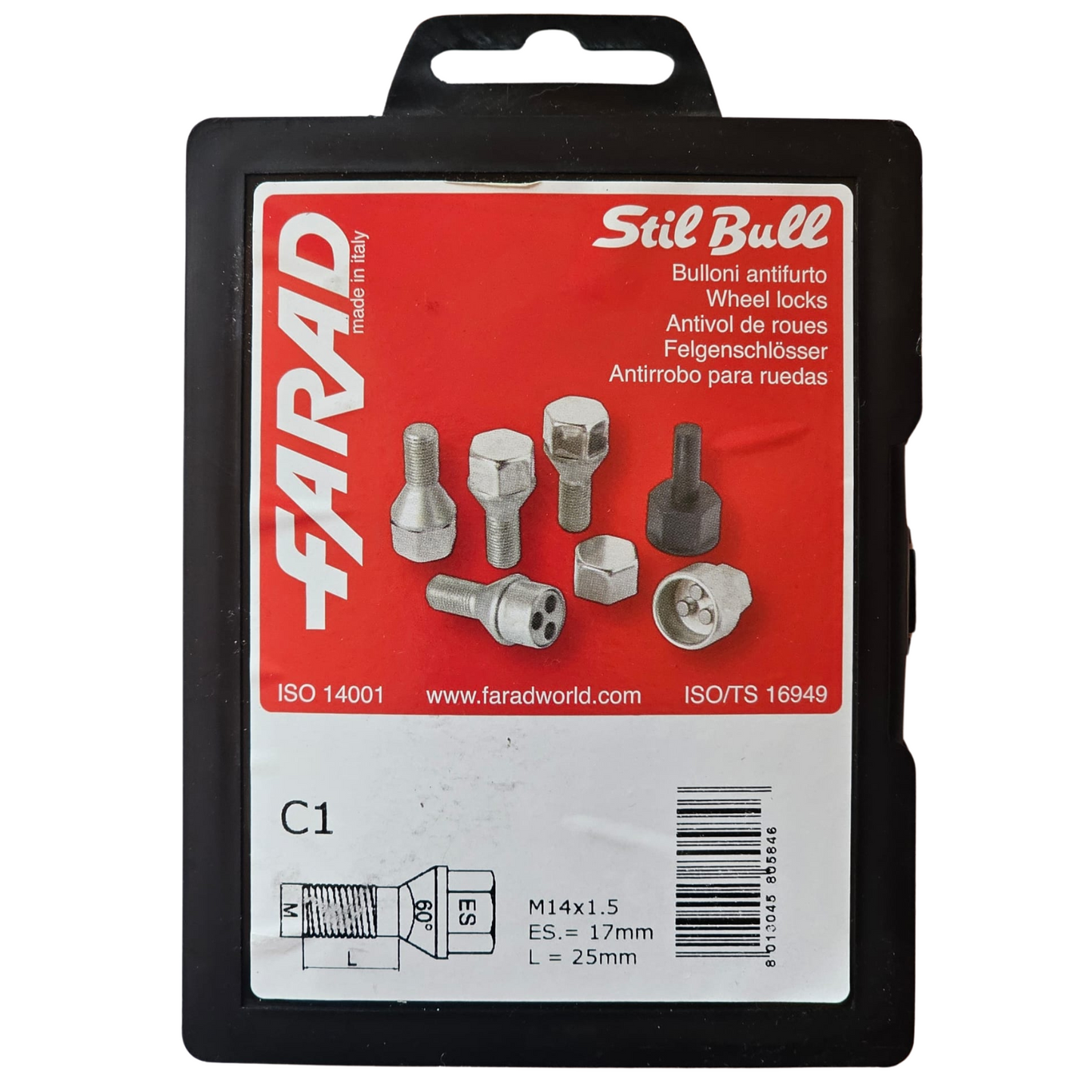 Parafusos Segurança M14X1.5 FARAD STIL-BULL C1