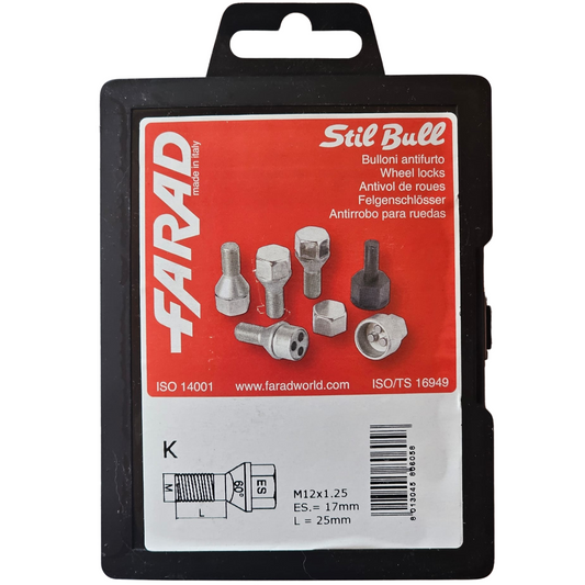 Parafusos Segurança M12x1.25 FARAD STIL BULL K