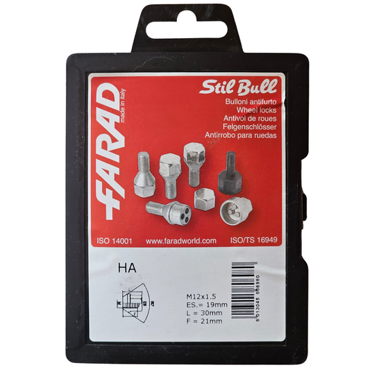 Porcas Segurança M12X1.5 FARAD STIL-BULL HA