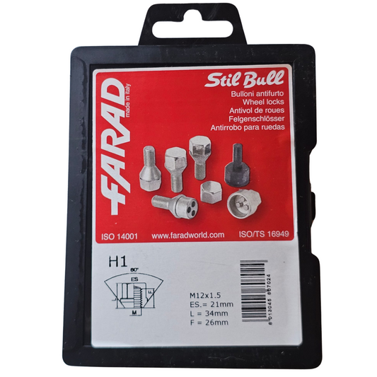 Porcas Segurança M12X1.5 FARAD STIL-BULL H1