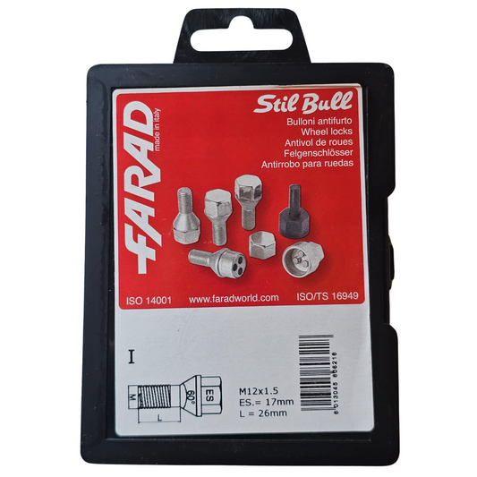 Parafusos Segurança M12X1.5 FARAD STIL-BULL I