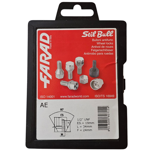 Porcas Segurança 1/2" UNF FARAD STIL-BULL AE